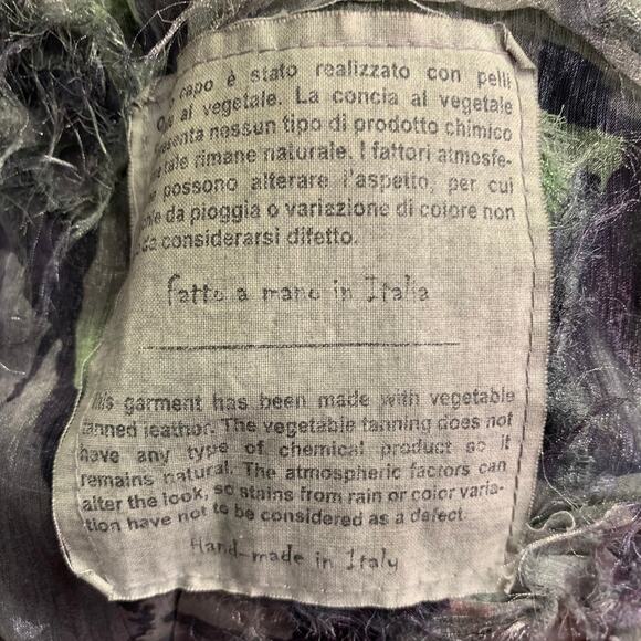 GIORGIO BRATO Size 6 Black Leather Double Breasted Belted Longline Vest - Picture 7 of 9